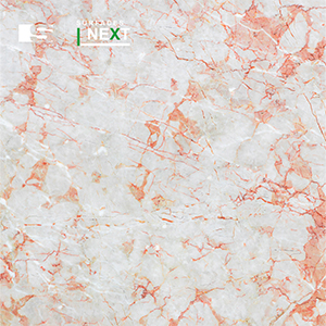 Azulejo cerámico Sicer Next con efecto mármol rosa texturizado.